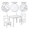 Flash Furniture White Kids Solid Hardwood 3 PC Table & Chair Set TW-WTCS-1001-WH-GG - alternate 10